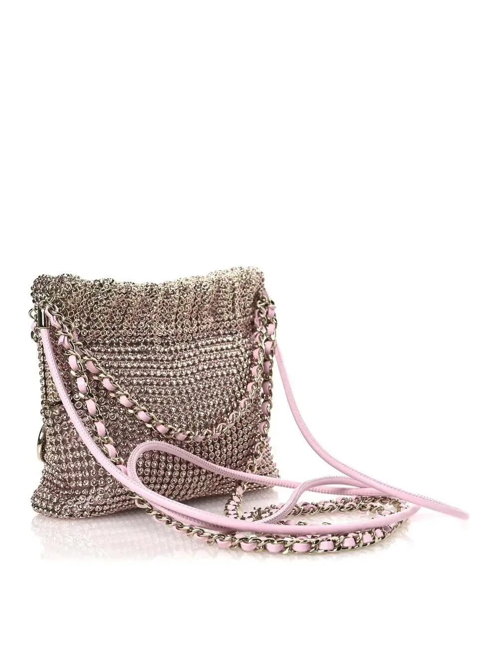 Crystal Embellished Metallic Lambskin #326758C13B